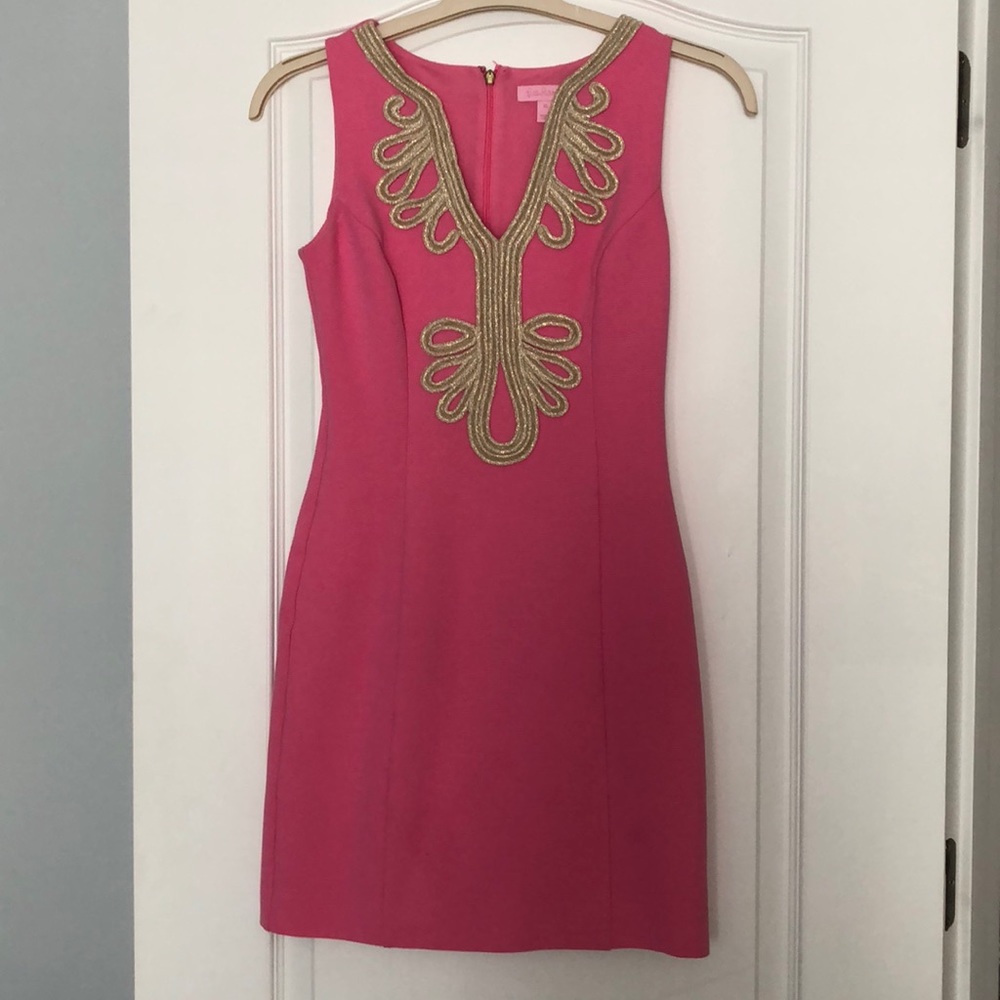 Pink Embroidered Lilly Dress